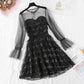 French first love little fragrant wind mesh fairy skirt  4306