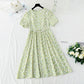 New French pearl suspender long skirt sweet temperament small skirt  4869