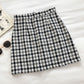 Sweet plaid skirt, retro, slim and anti light A-line skirt  5308