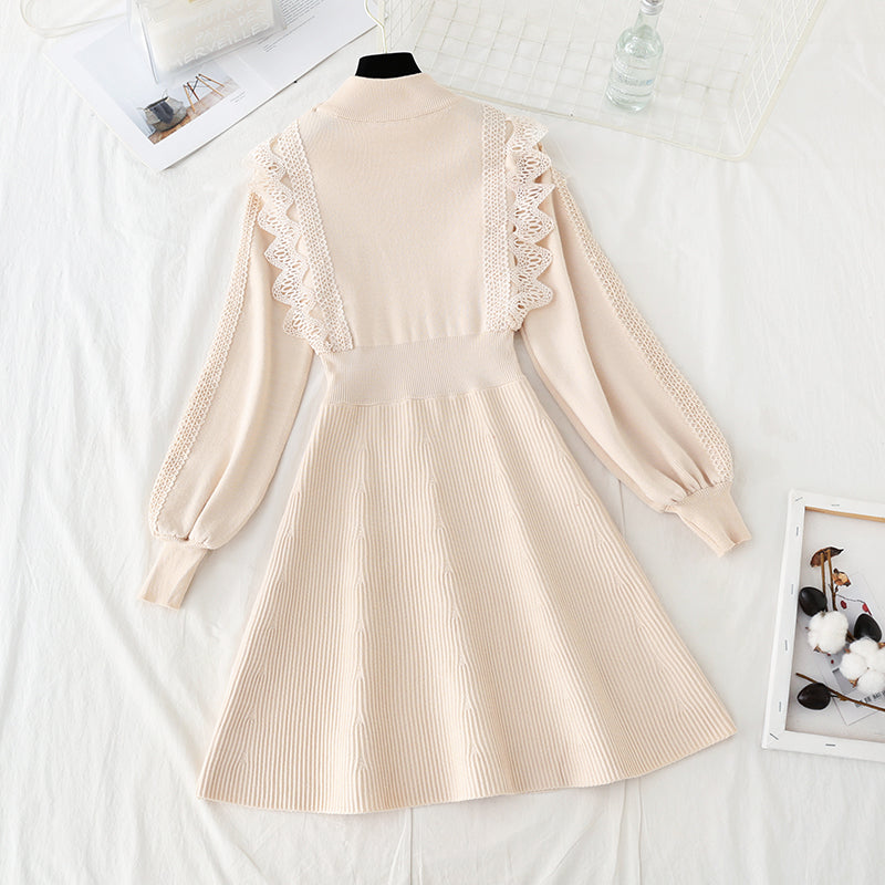 French Cut Taille dünnes Vintage Hepburn Kleid 4778