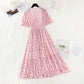 The new waist is slim. Chiffon skirt French gentle wind Fairy Dress  4632