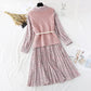 Sweet baby Collar Chiffon Skirt Suit two-piece suit  4011