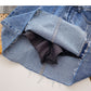 Casual simple solid color split high waist A-shaped skirt fashion  5559