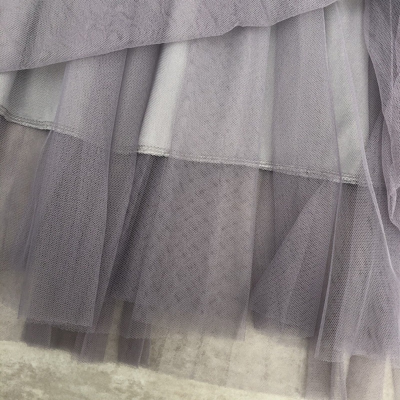 High waist skirt, pleated net gauze skirt, elastic waist puffy fairy skirt A-line skirt  3683