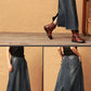 Frühlings- und Herbstart retroelastischer Halbrock Jeansrock 3713