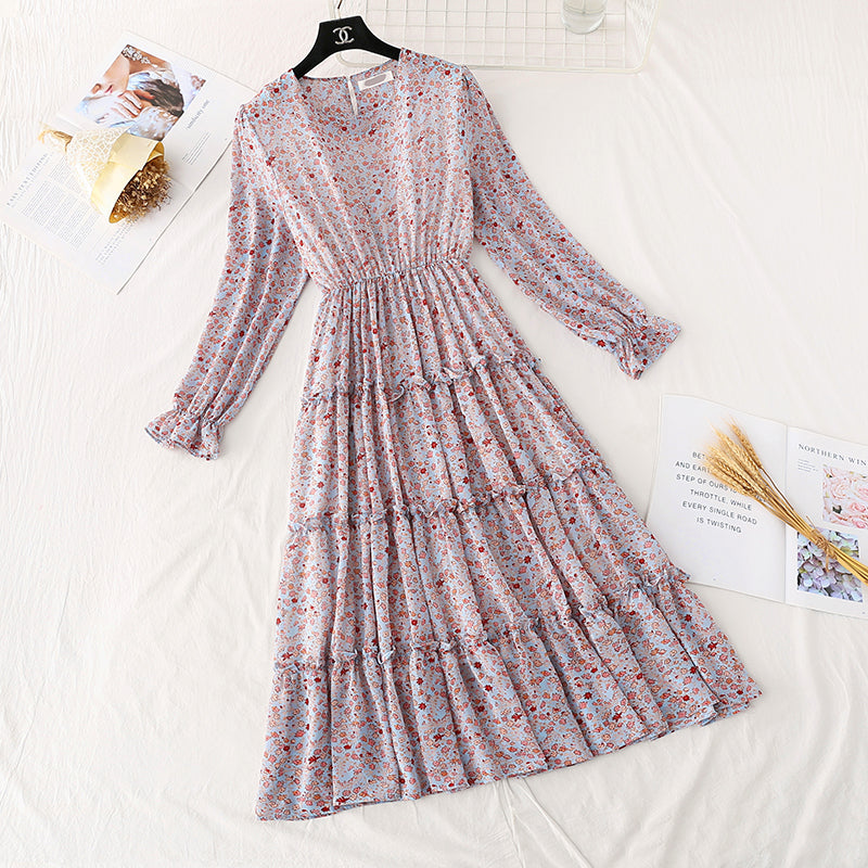 Ruffle Skirt fairy super xiansen French dress  4027
