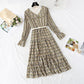 Floral Chiffon Dress with a long skirt at the bottom  3799