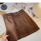 Slim high waist pleated skirt to prevent light loss  5470