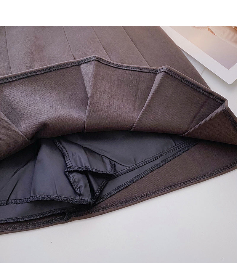 Jupe plissée taille haute style Hong Kong 5592