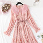 Women's layered mesh double doll neck fishtail long skirt  3985