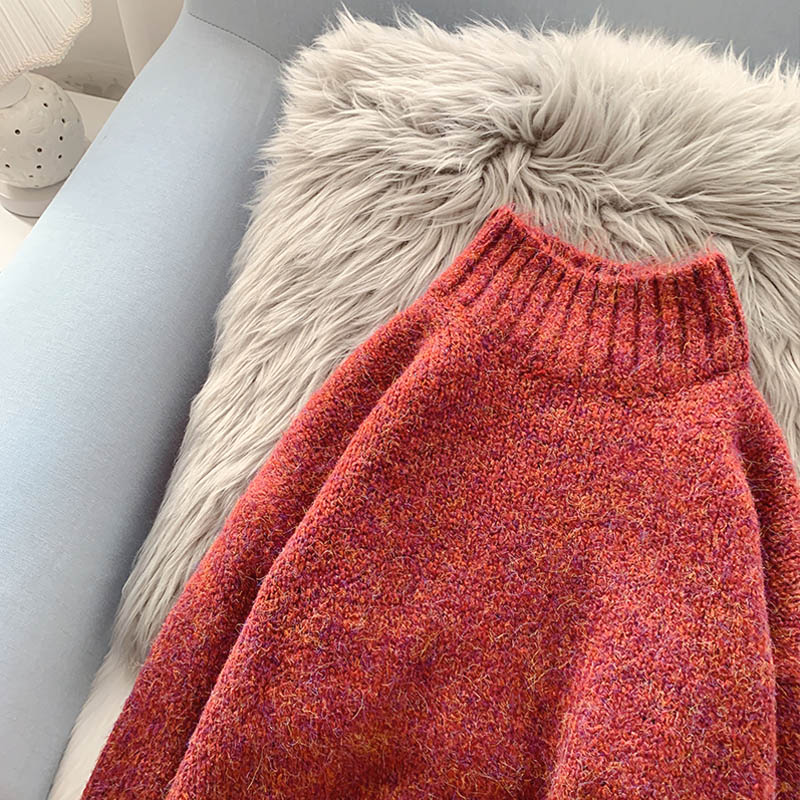 Half turtleneck sweater with backing and sweater inside  5161