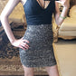 Spring and summer, blingbling sequins, elastic and versatile, slim and buttock skirt  3682