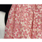 Ramie, Rock in A-Linie mit Blattblumen 3568