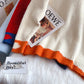Rundhals-Pullover im College-Stil, neues Top 5167