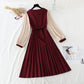 The new gentle Department wears a French retro pleated skirt  4779