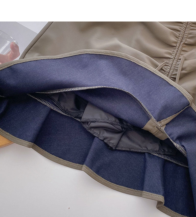 Korean high waist A-shaped design sense fashion drawstring hip wrapped fishtail skirt  5427