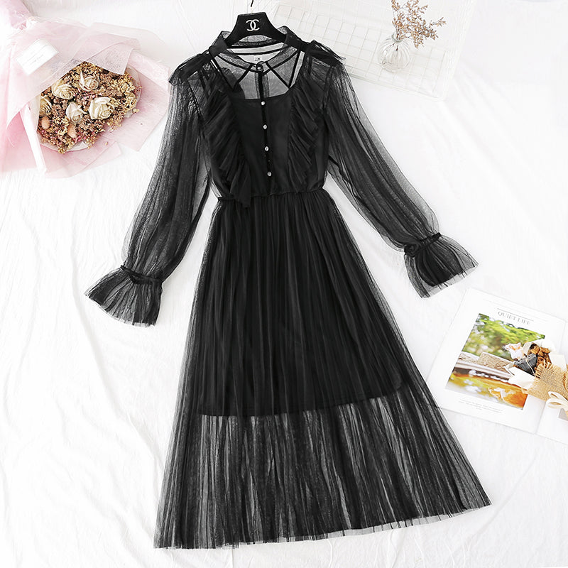 Gentle wind fairy super fairy series mesh dress  3982