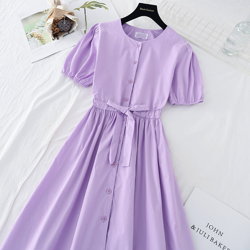 French waist closing skirt with thin temperament  4161