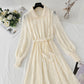 Baby collar dress lace bottomed skirt  4429