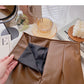 Korean fashion versatile pleated slim A-line skirt  5578