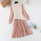 New high cold imperial sister WindNet red foreign style skirt two-piece suit  4539