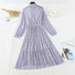 The new waist is slim. Chiffon pleated skirt  4521