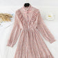 The new waist is slim. Chiffon pleated skirt  3846