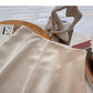 Casual solid color high waist A-line umbrella skirt short skirt  5377