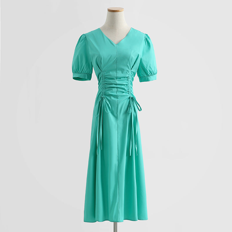 New fashion waist closing temperament high sense long skirt  4284