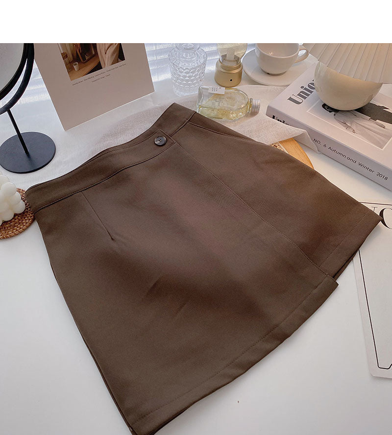 Korean retro fashion design, slim Hip Wrap Skirt  5350