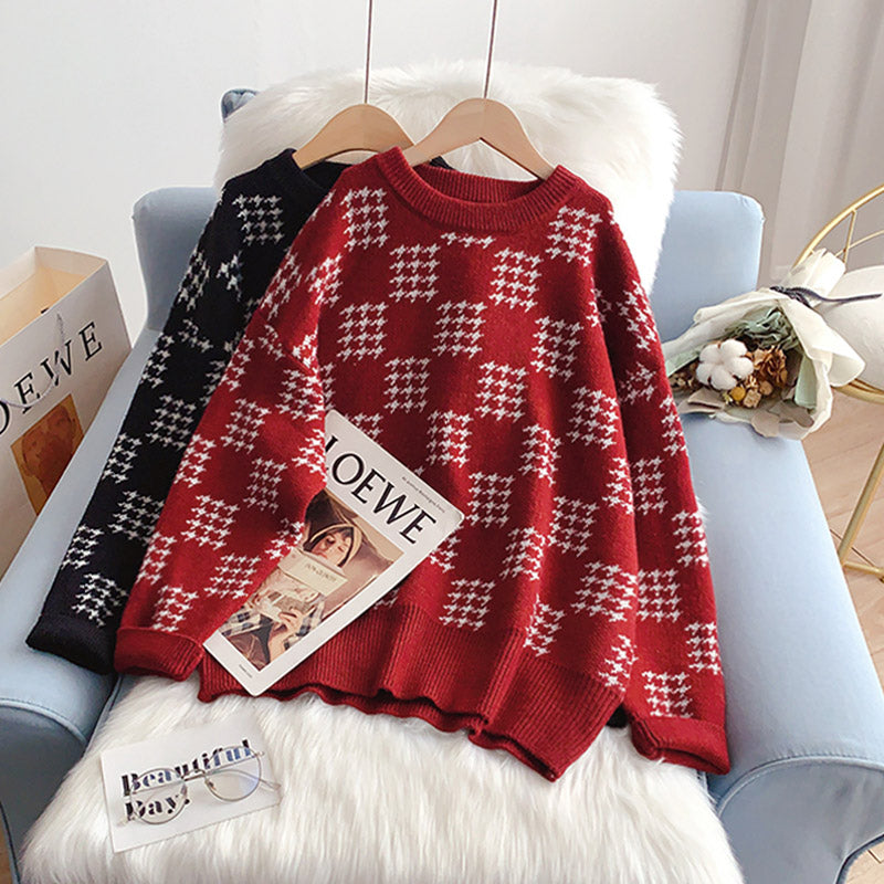 Rundhalspullover Lazy Wind Sweater Top 5088