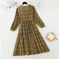 Lace lace collar button high thin waistband dress waist  3931