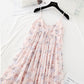 Floral Pleated Chiffon Skirt fairy super xiansen French dress  4684