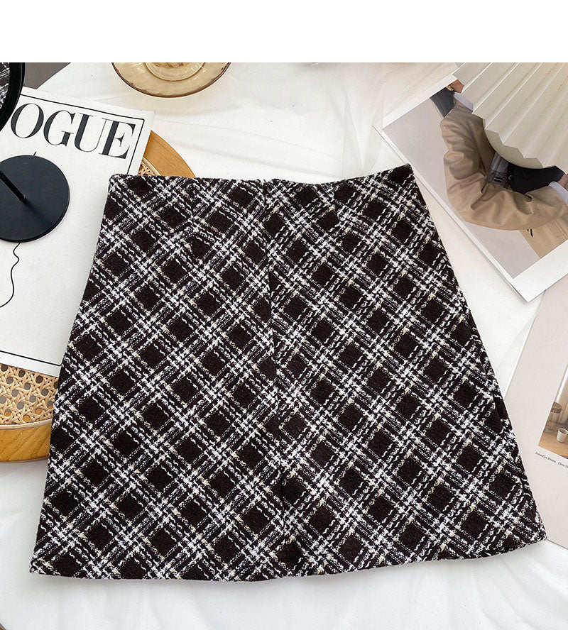 Korean style, retro, thin, versatile skirt fashion  5538