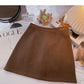 Slim temperament, versatile casual bag hip high waist A-line skirt  5387