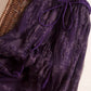floral romantic skirt,purple silk skirt  3627