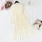 Lace Dress Small fragrance long sleeve bottomed skirt  4358