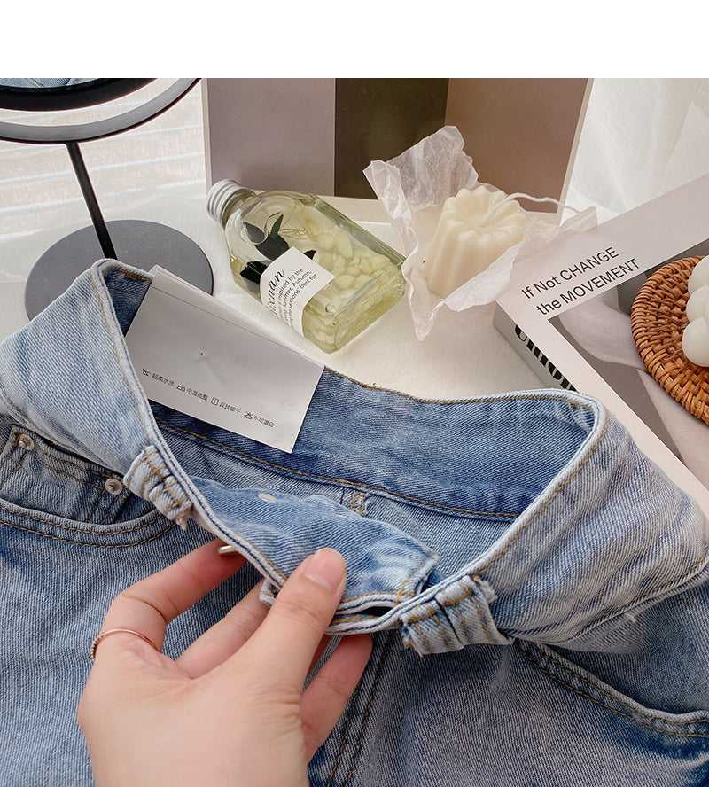 Jupe portefeuille trapèze personnalisée de style coréen 5639