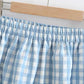 Light blue plaid flounces A-line skirt, summer, high waisted skirt for students  3575