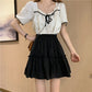 high-waisted versatile A-line skirt  3646