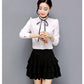 New style, large size chiffon skirt, pleated elastic high waist, A-line bottom skirt  3660