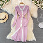 Waist down cardigan knitted bag hip bottomed dress  3749