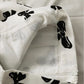 Bowknot printed, high-waisted A-line skirt, hip wrap skirt  3599