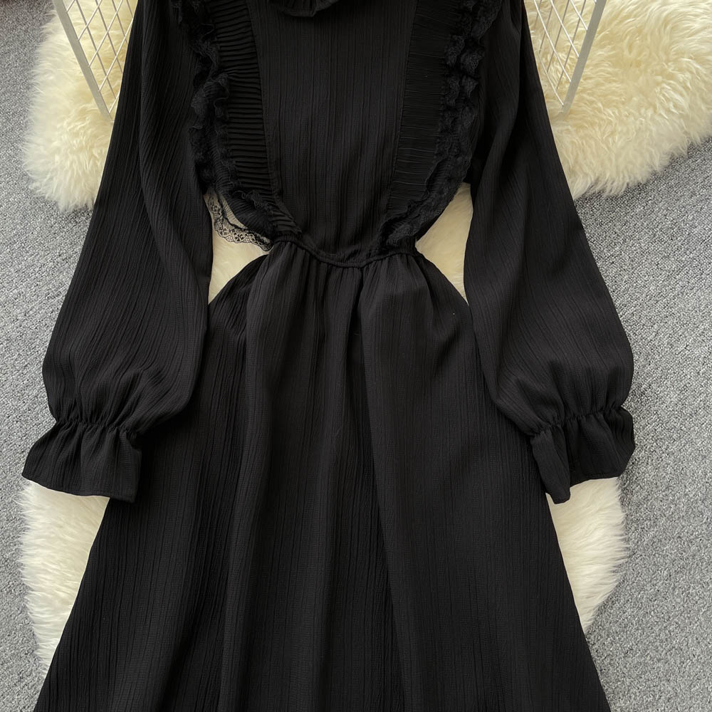 Cute A Line Long Sleeve Dress Fashion Dress  10776