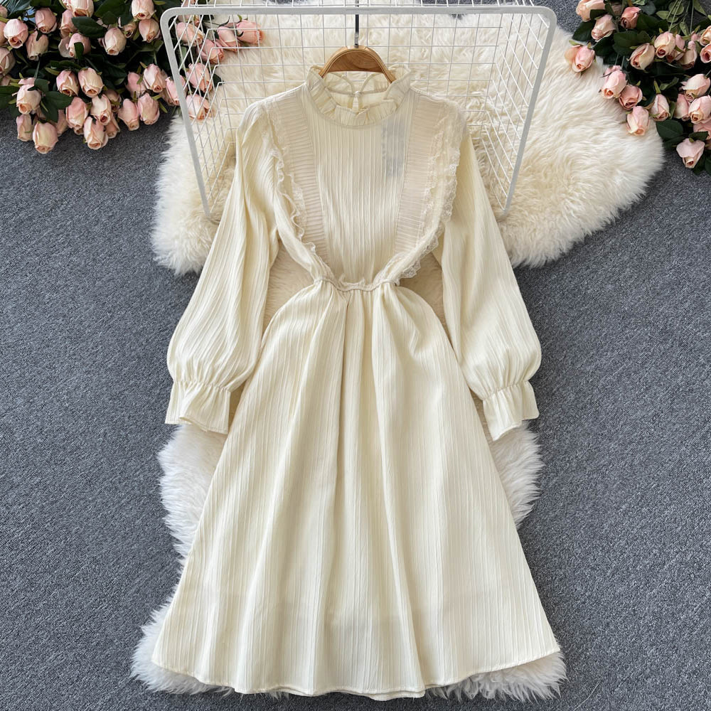 Cute A Line Long Sleeve Dress Fashion Dress  10776