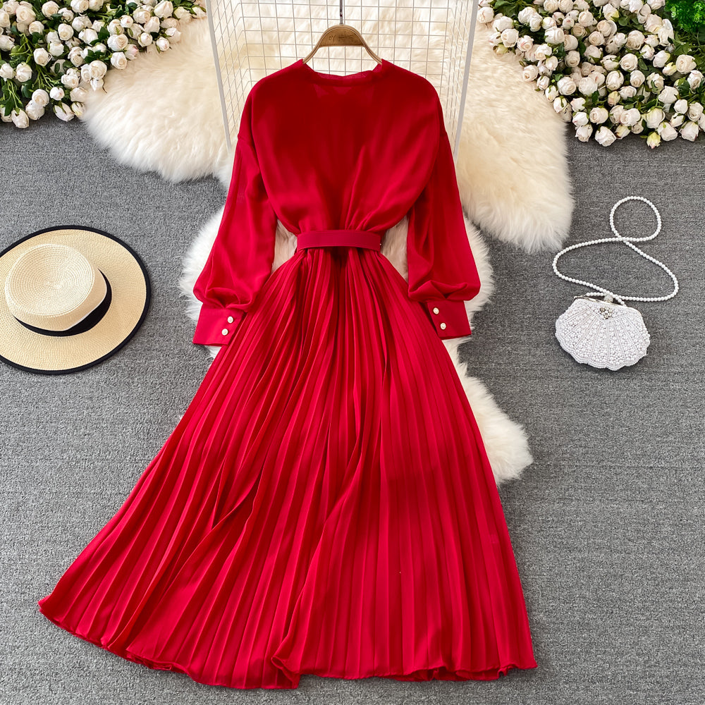 Elegant Chiffon A Line Dress Fashion Dress  10753